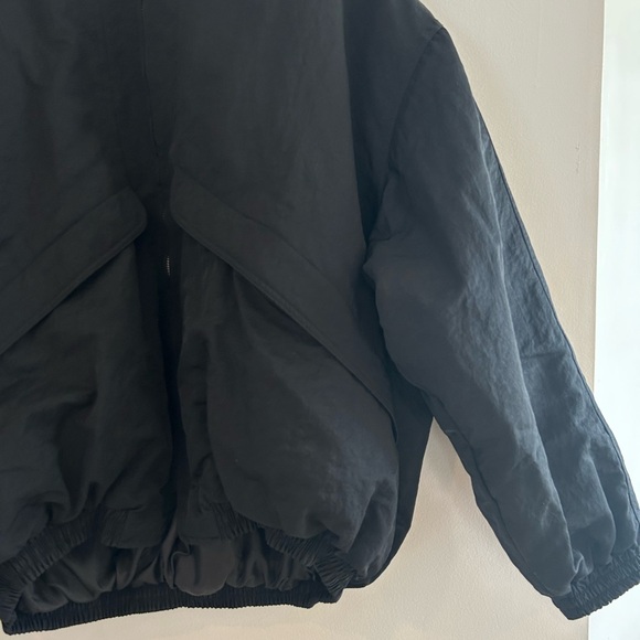 The Frankie Shop Seth Oversized Jacket Black Bomber Unisex Size XS Small - Picture 6 of 8